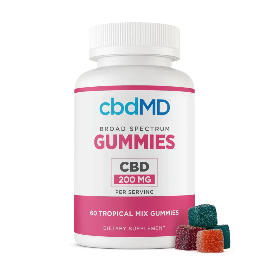 Gomitas CBD Broad Spectrum - CbdMD®  | Terapéuticas / Muy intensas